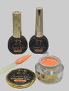 Summer Glow Perfect Match Set Peach Sorbet — Builder Gel + Rubber Base + Gel Polish
